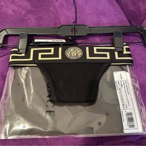 Versace Black and Gold Bikini . Size 1- XS- NWT
